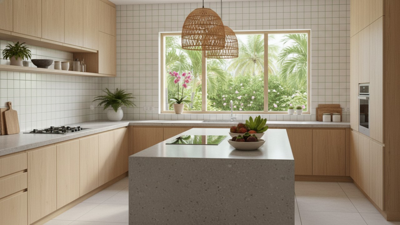konsep dapur Clean look