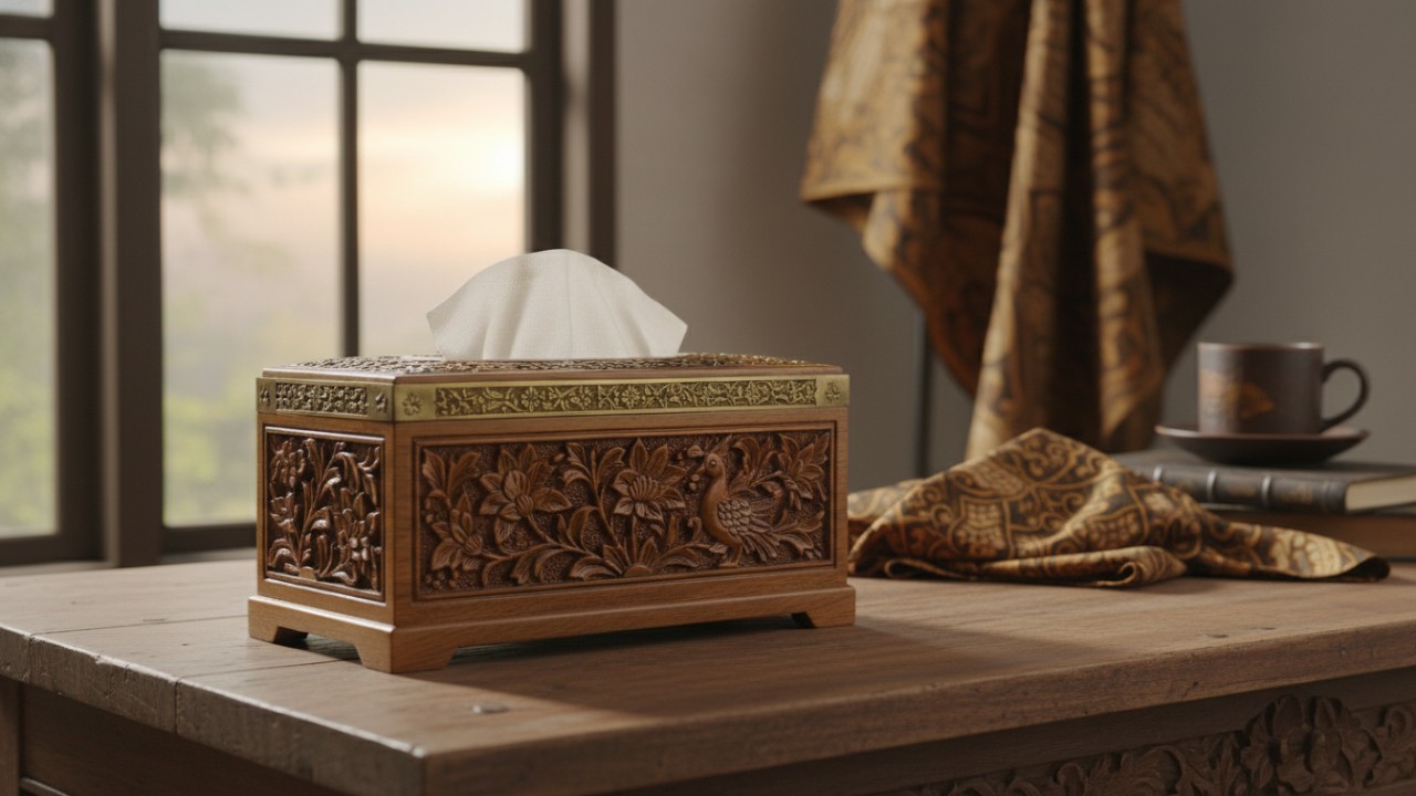 TEMPAT TISU KAYU MINIMALIS