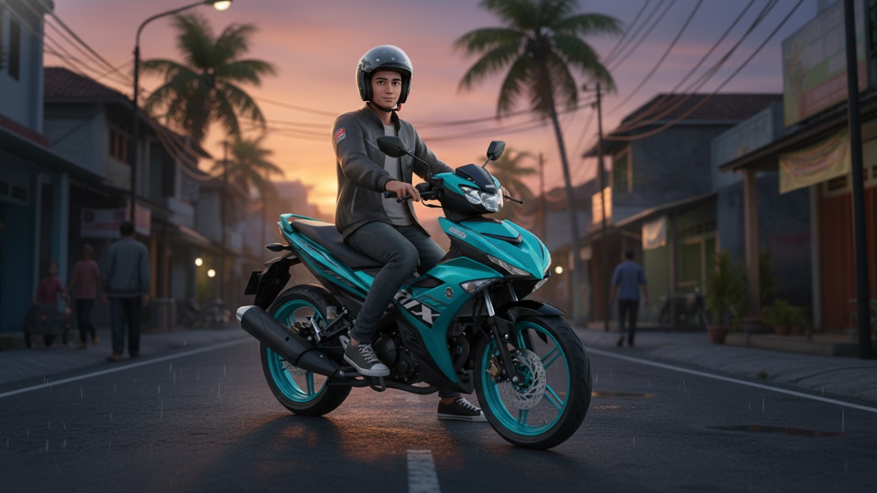 Tampilan Yamaha MX King sebagai motor bebek sport populer awal 2026