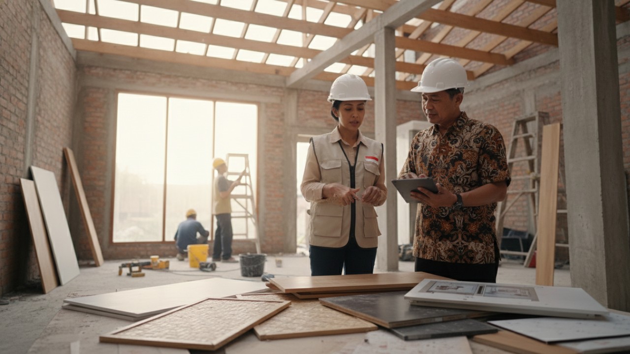 Pemilihan material plafon sesuai kondisi rumah sebelum pemasangan.