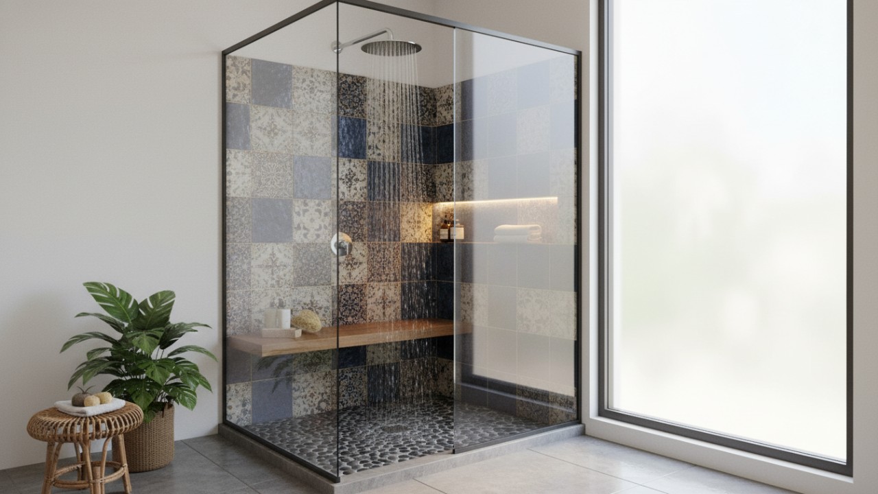 Shower room adalah ruang khusus untuk mandi menggunakan shower