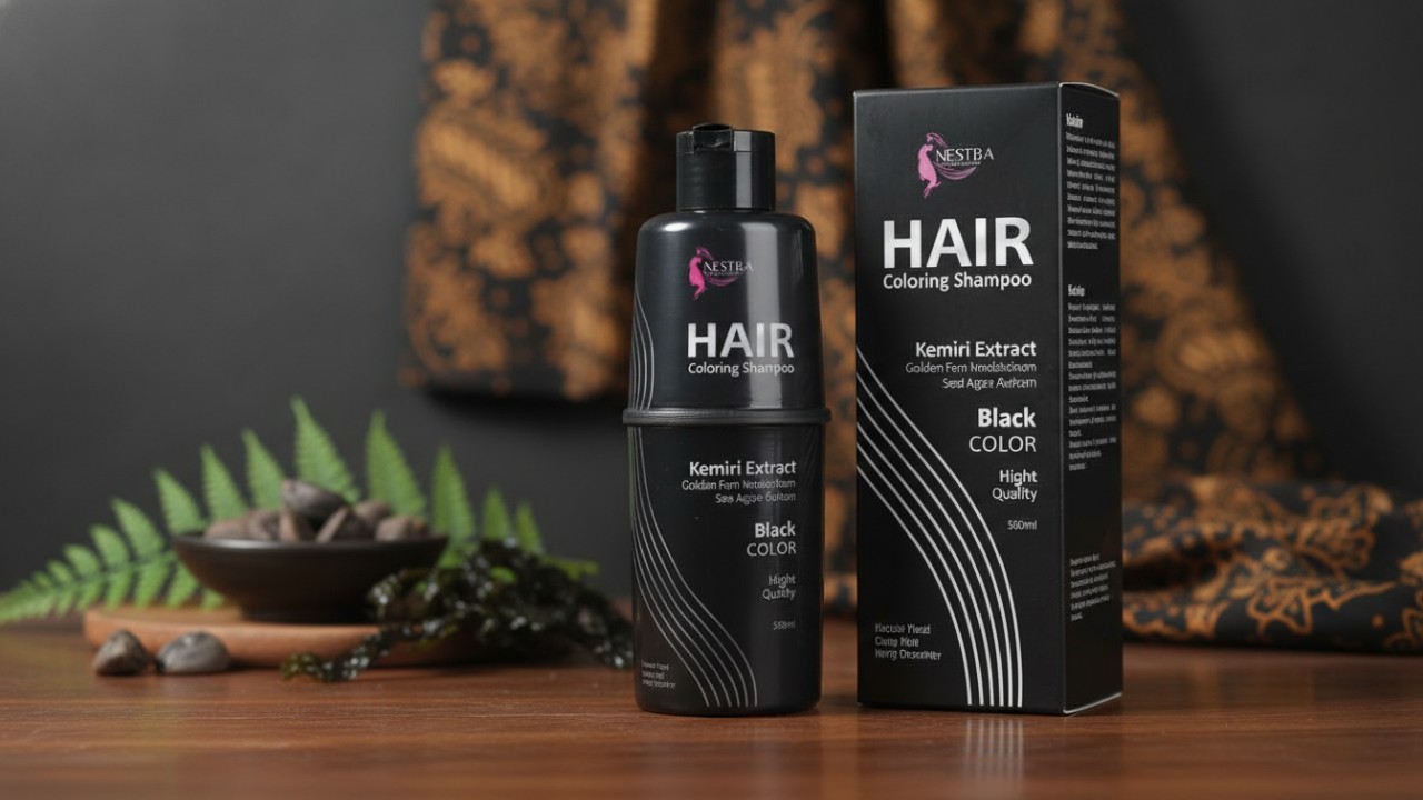 Aestika Hair Coloring Shampoo.