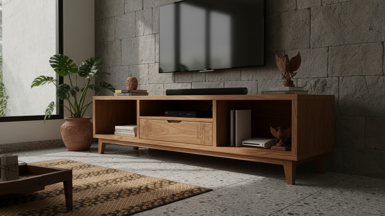 rak tv minimalis dan modern
