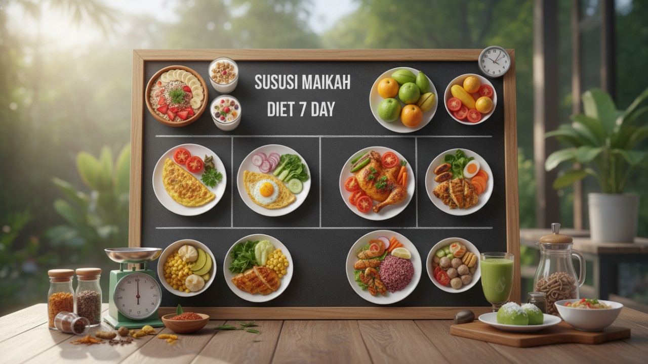 gambar menu diet 7 hari sebagai awal program 30 hari