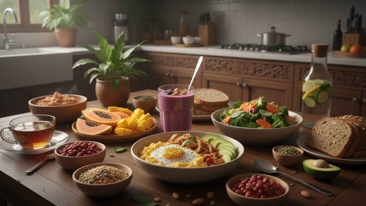 gambar pola makan dalam mempercepat penubunan berat badan?