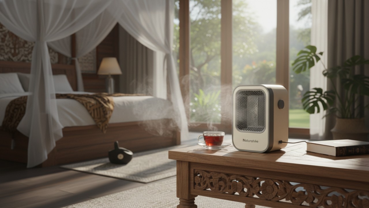 Naturehike mini heater compact di sudut