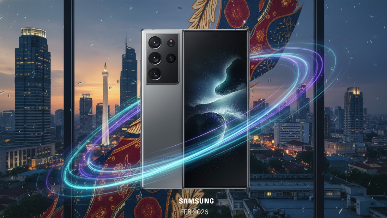 Tampilan Samsung Galaxy S26 Ultra sebagai ponsel premium terbaru.