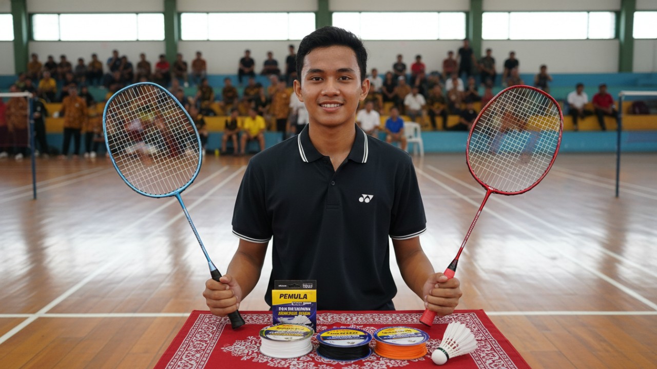 Pemilihan raket dan senar badminton yang sesuai untuk pemula