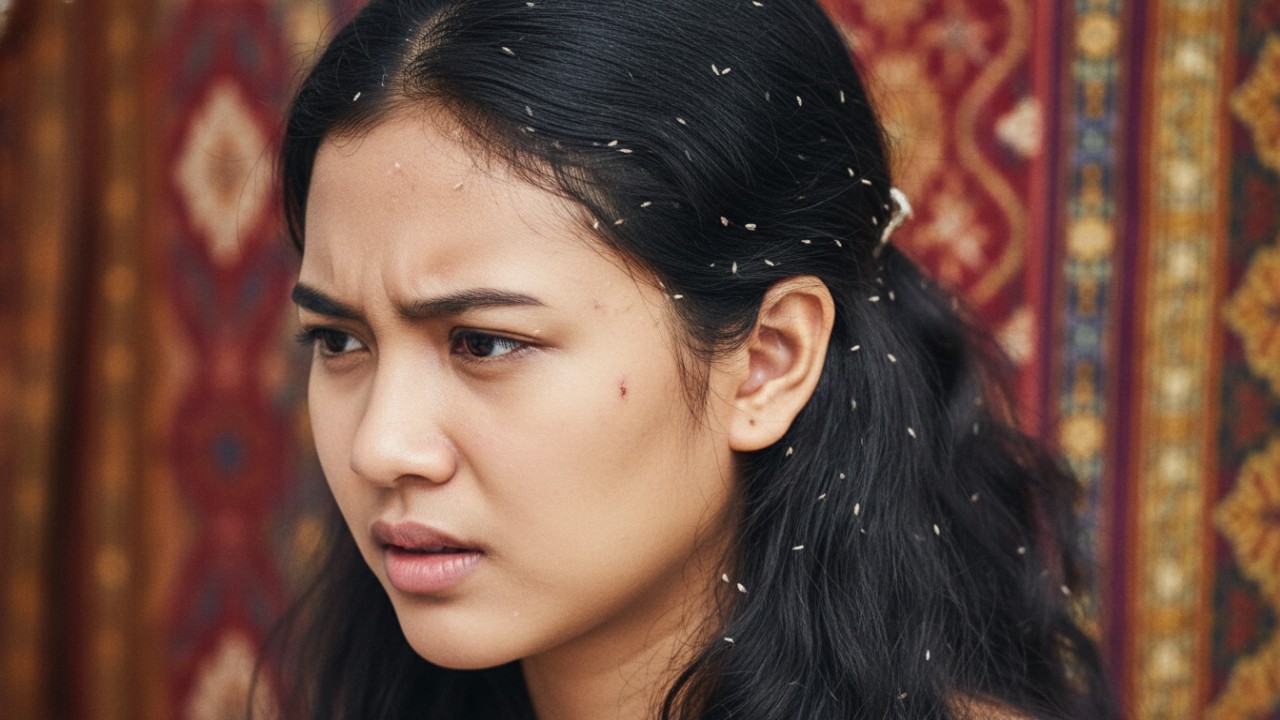 rambut berkutu