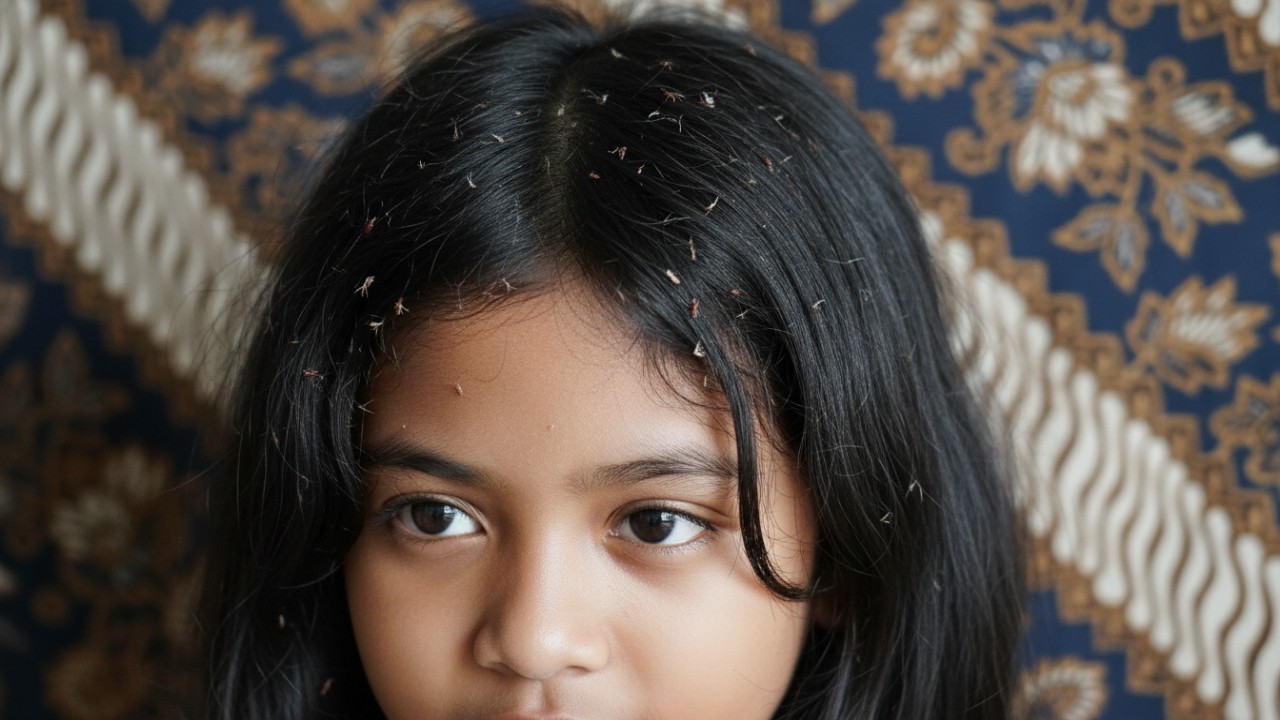 rambut berkutu