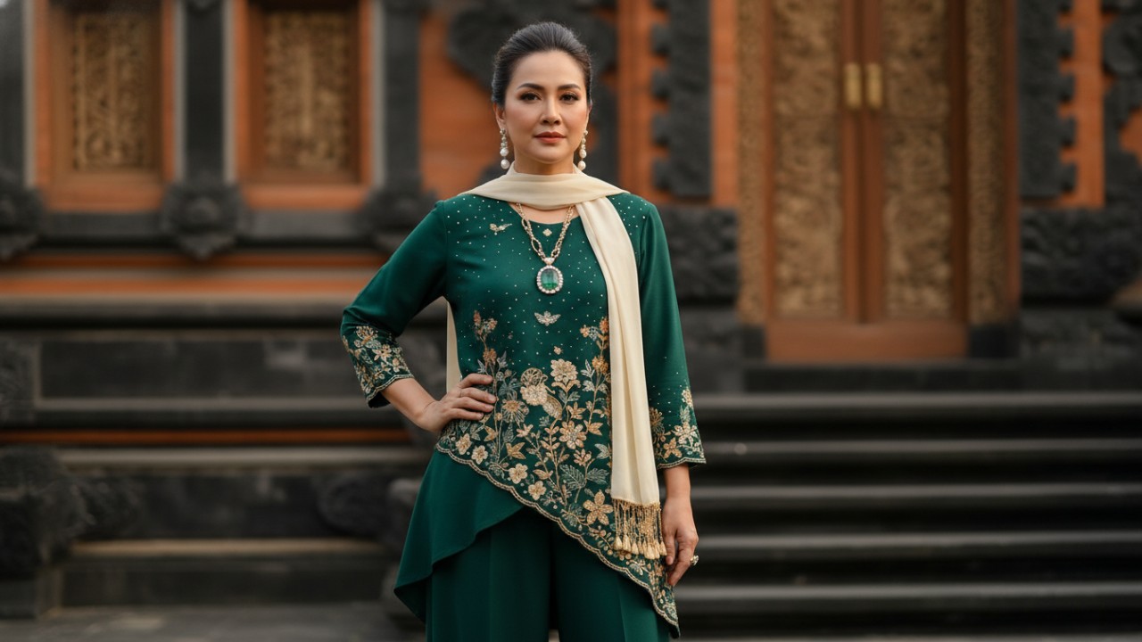 Tampilan elegan busana usia 40-an