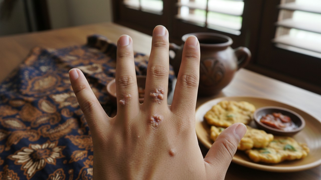 kutil bisa menimbulkan rasa nyeri. Terutama bila muncul di area rawan tekanan, seperti telapak kaki, jari tangan, jari kaki, atau area sensitif lainnya.