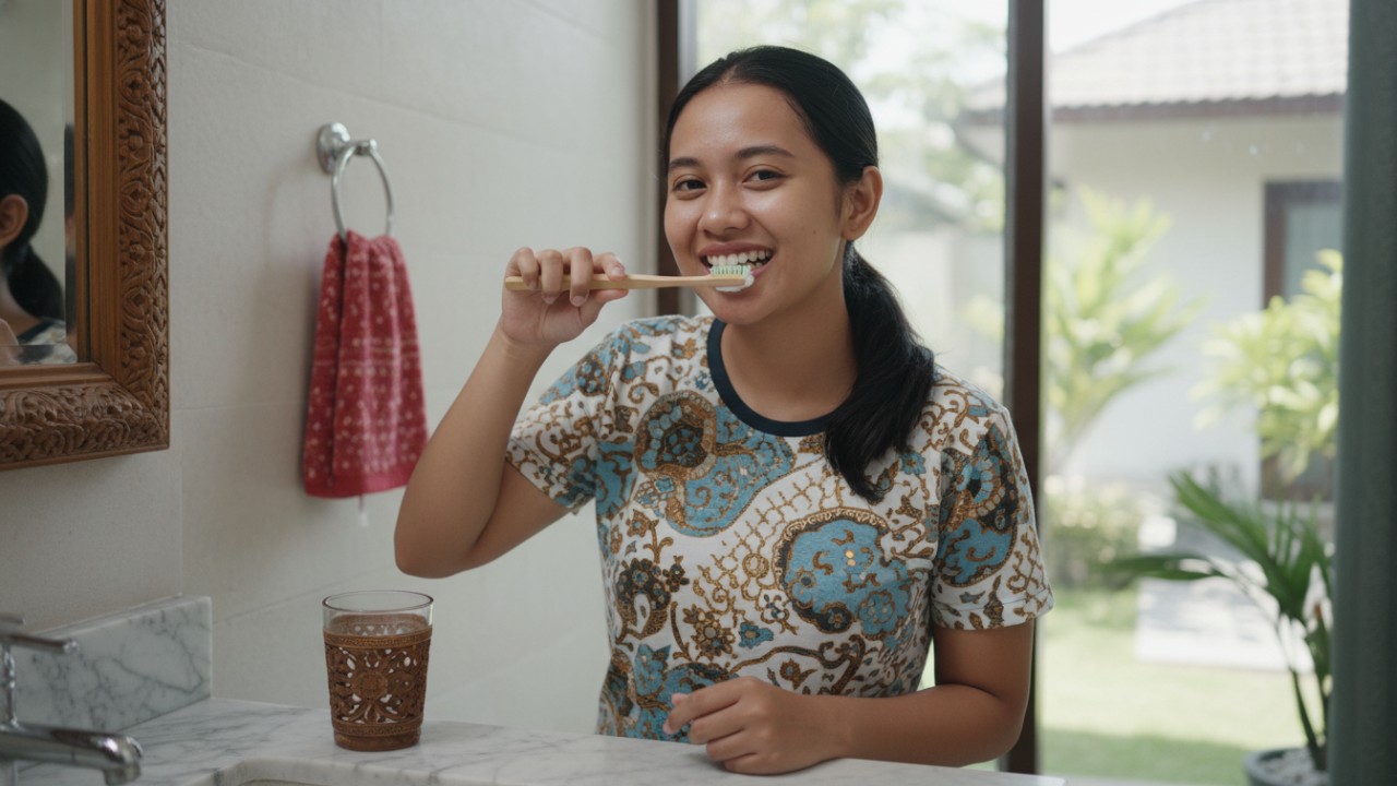 menyikat gigi