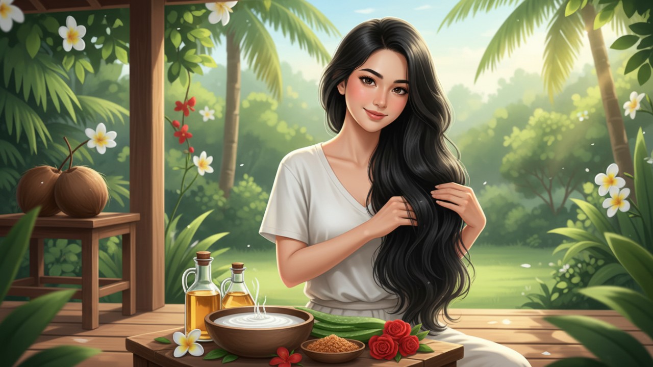 merawat rambut agar tetap tebal dan sehat