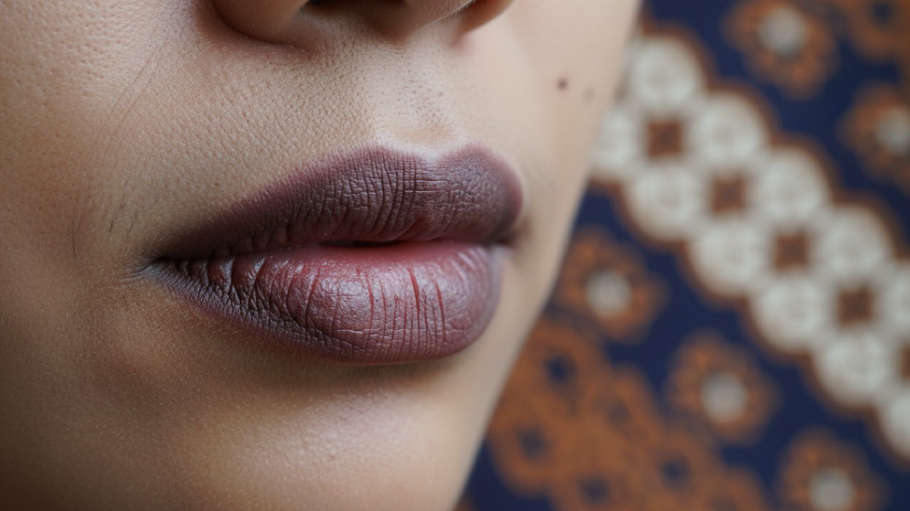 bibir gelap