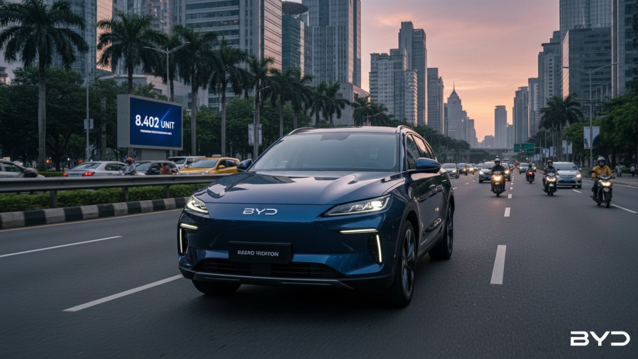 tampilan data 8.402 unit untuk BYD Sealion 07.