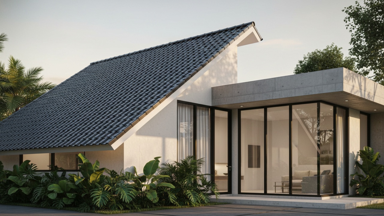 Model atap rumah minimalis dikenal memiliki kesan tidak lekang waktu