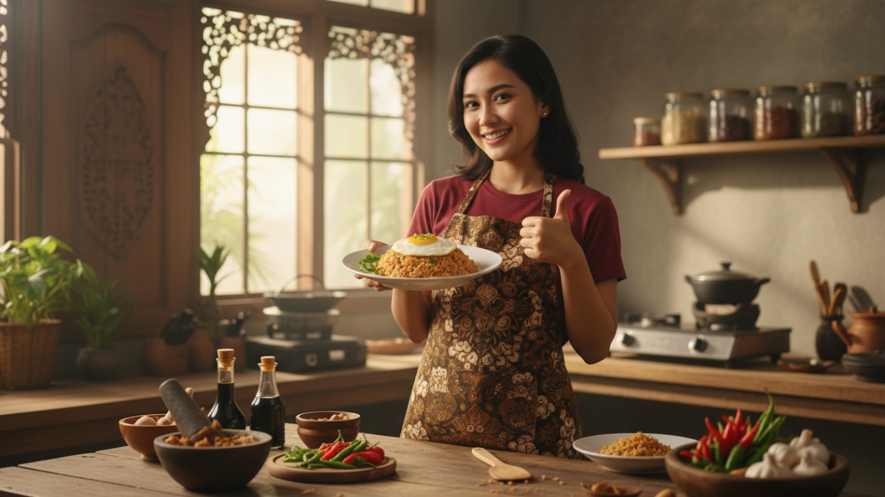 Kepuasan batin setelah berhasil mencoba resep baru