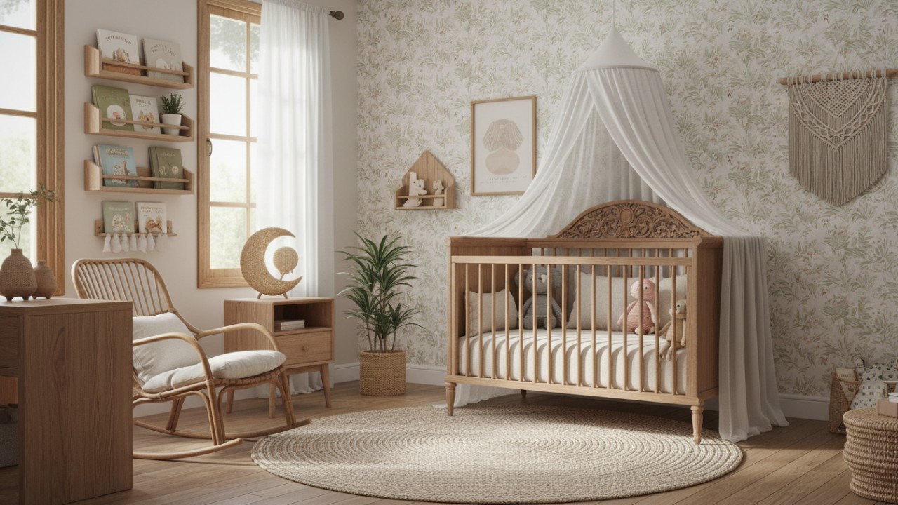 kamar bayi perempuan tampil lembut dan estetik