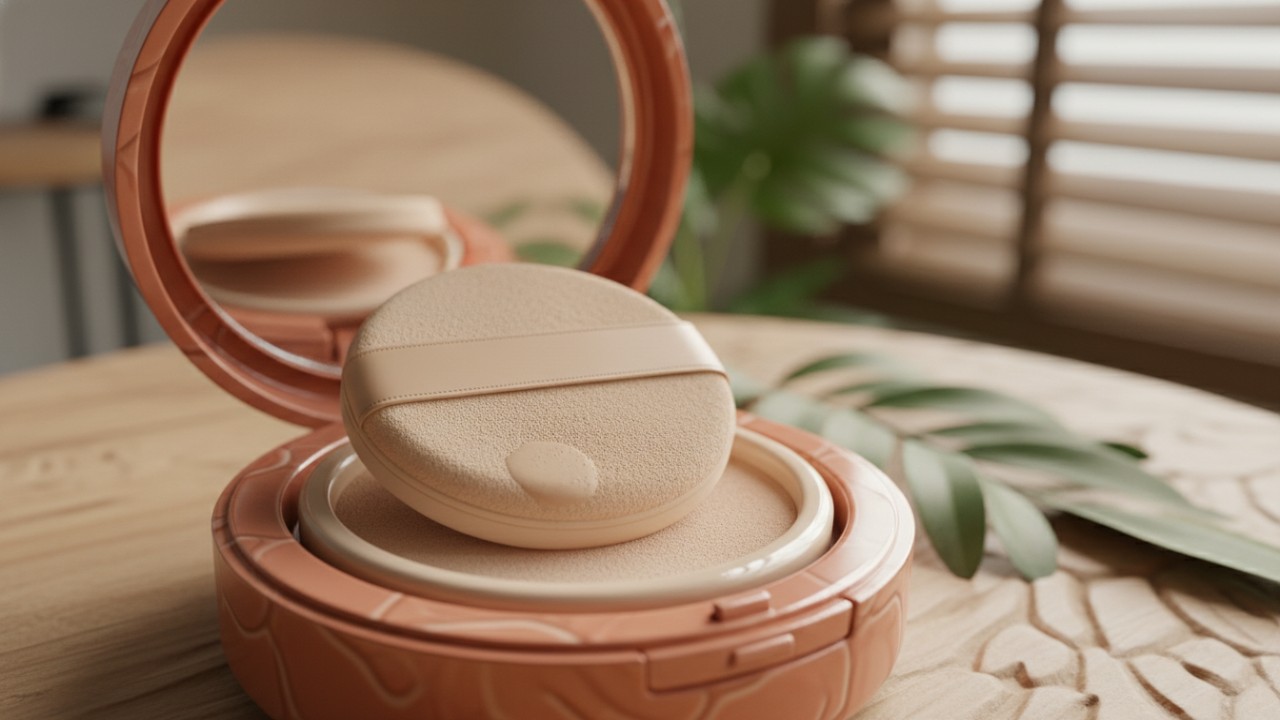 Cushion dengan tekstur ringan untuk penggunaan harian.