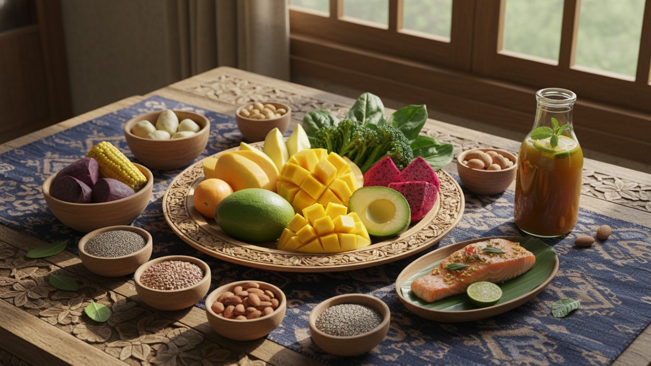 Pilihan makanan sehat untuk nutrisi kulit.