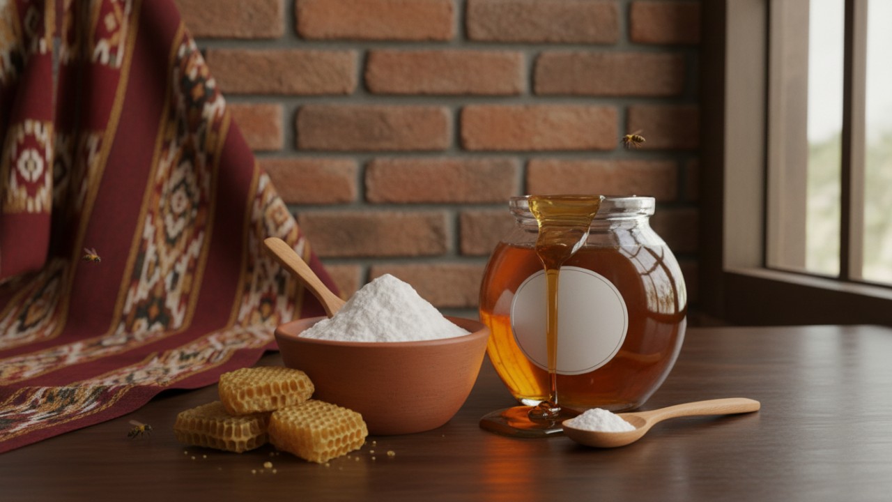 madu dan baking soda