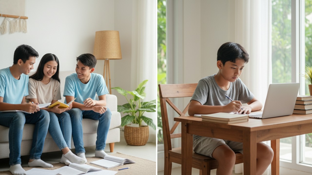 diskusi dan belajar mandiri jadi pilihan anak