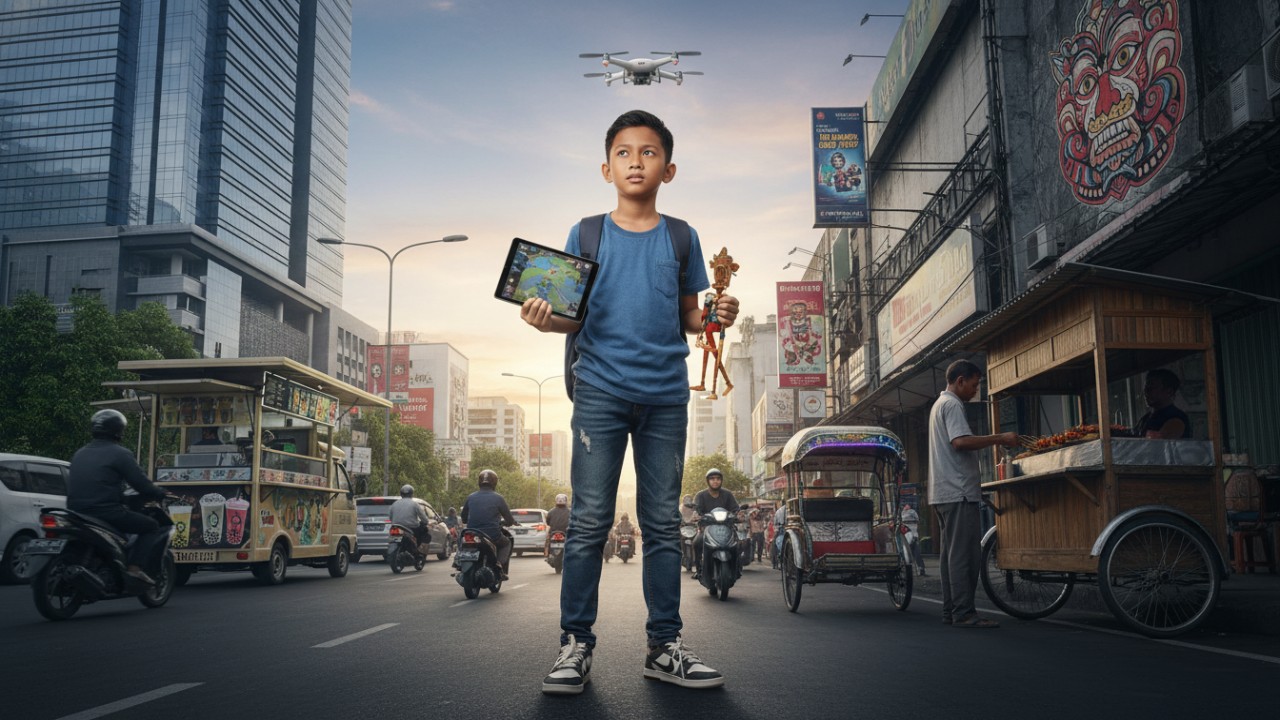 anak generasi modern dengan berbagai pengaruh lingkungan di sekitarnya.