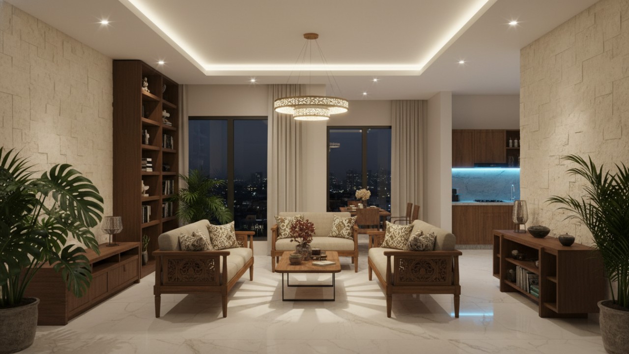 Lampu LED interior rumah irit dan efisien