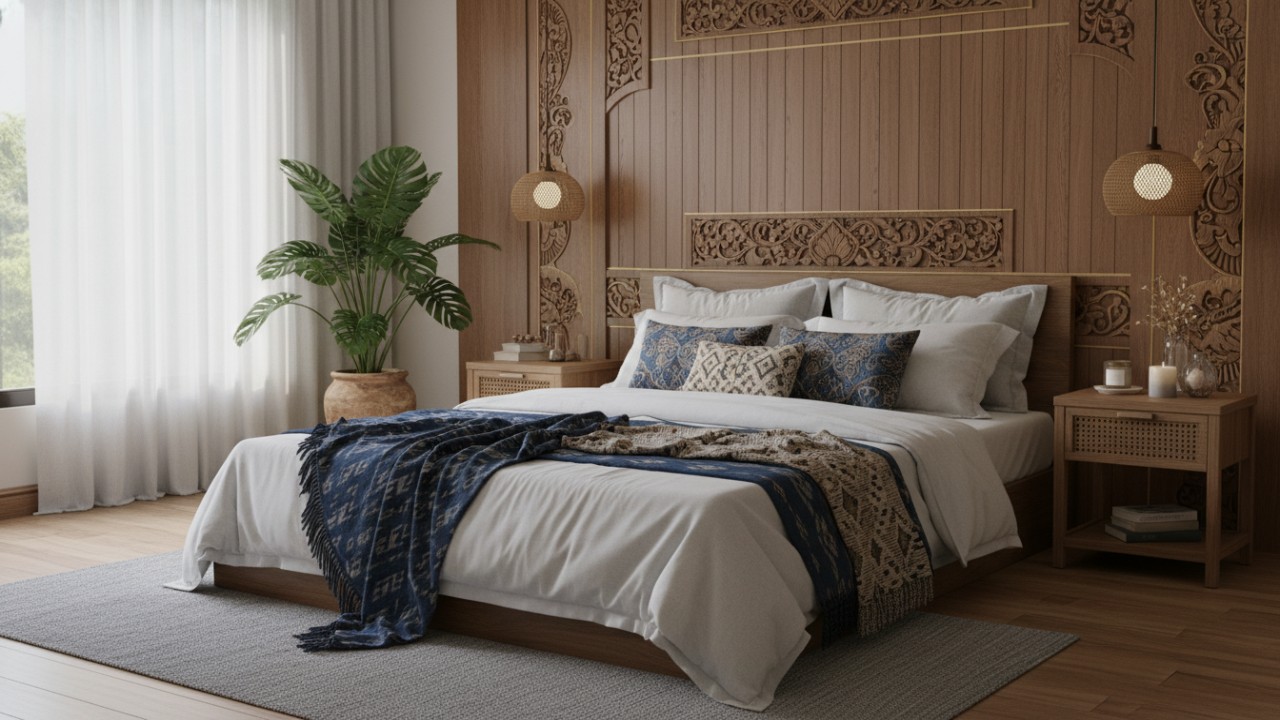 WPC Wall Panel Di Ruang Tidur