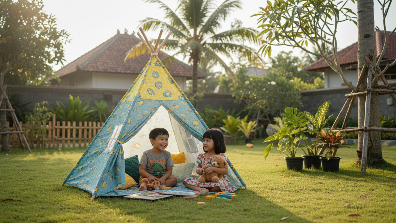 Tenda tempat bermain anak