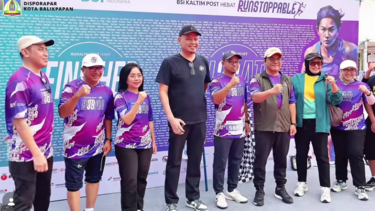 Saat start Runstoppable di Grand City Balikpapan