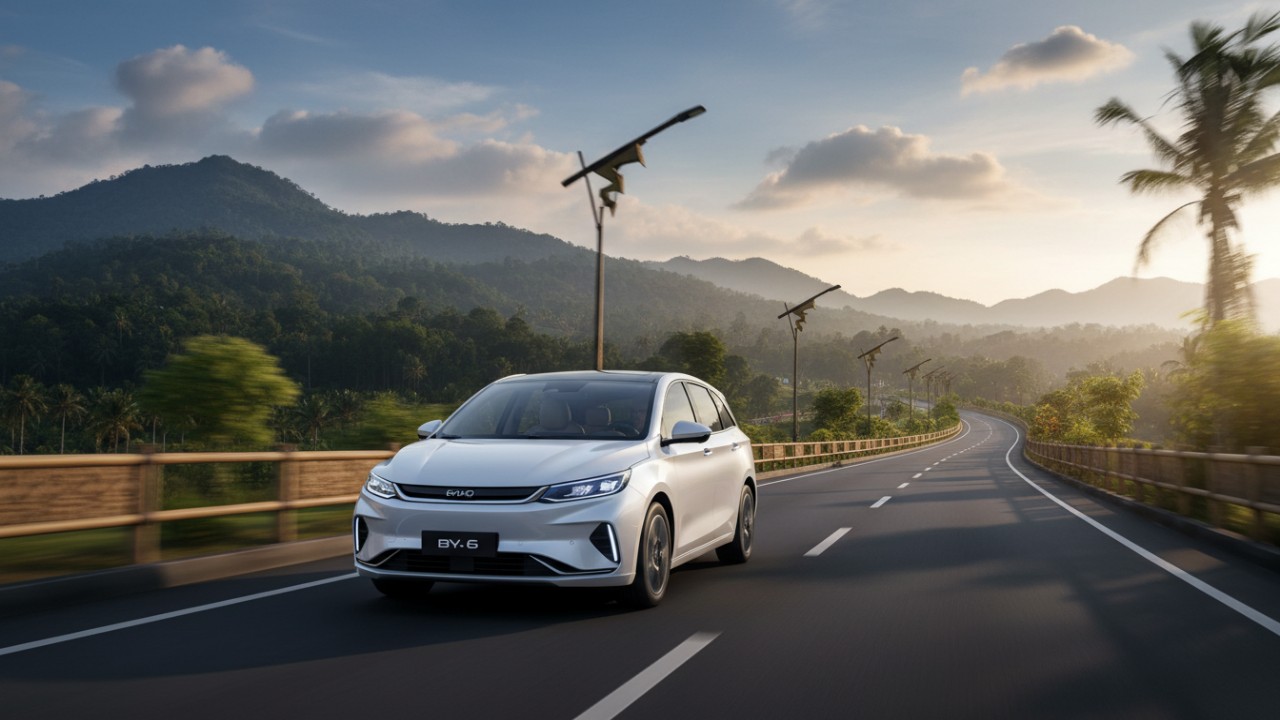 BYD M6 menonjolkan kenyamanan dan teknologi modern.