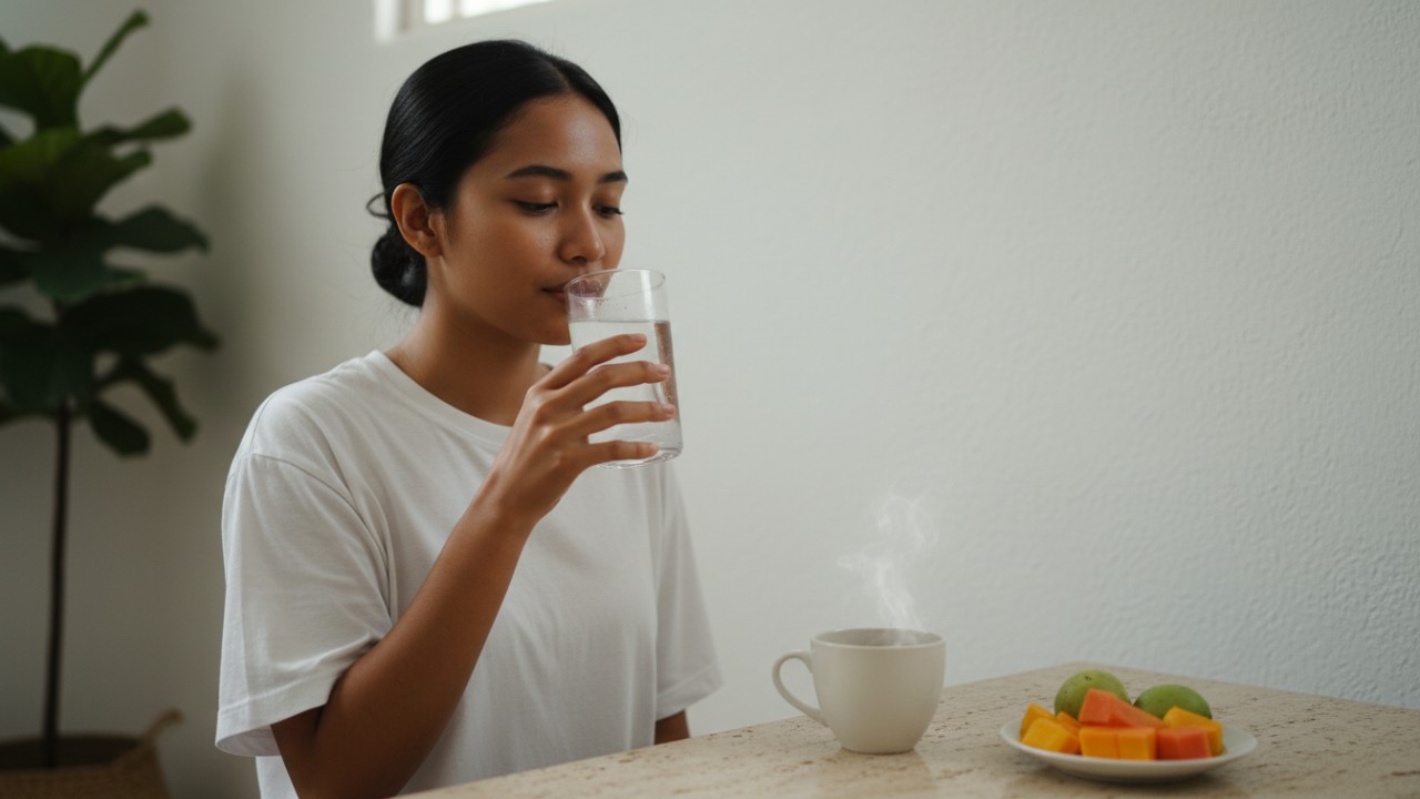 minum air putih di pagi hari