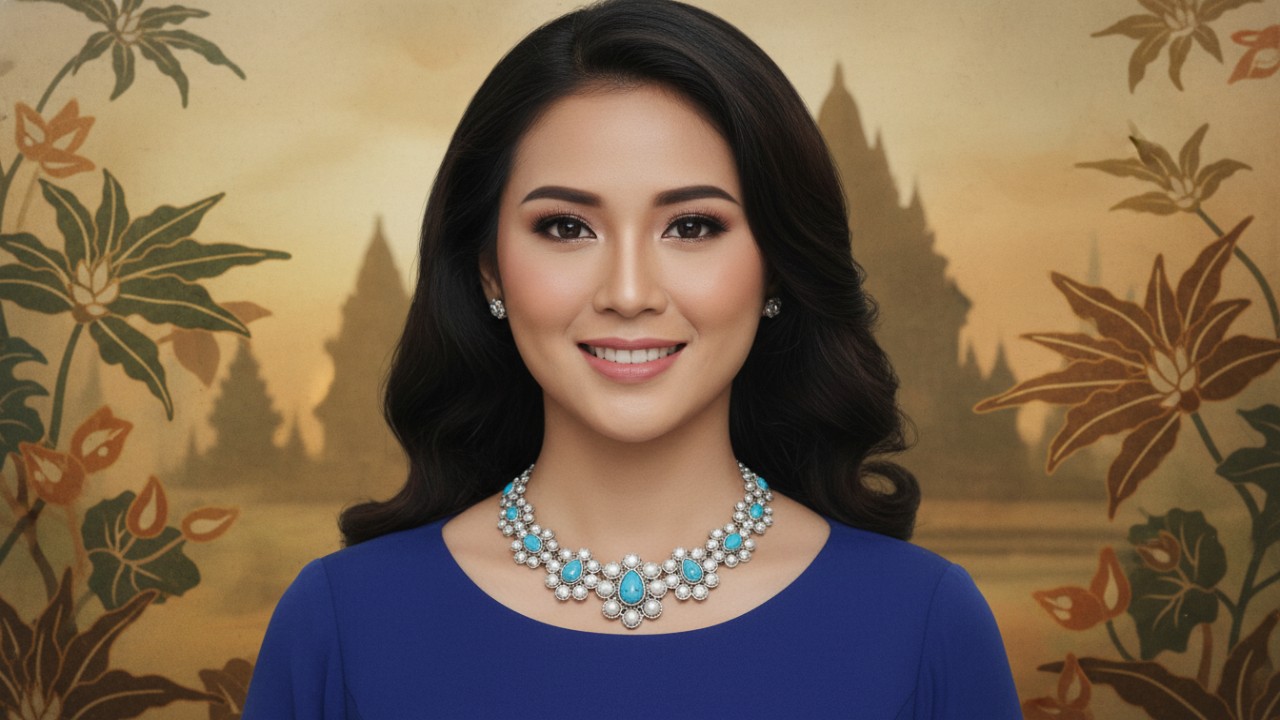 Kalung bib necklace atau collar necklace
