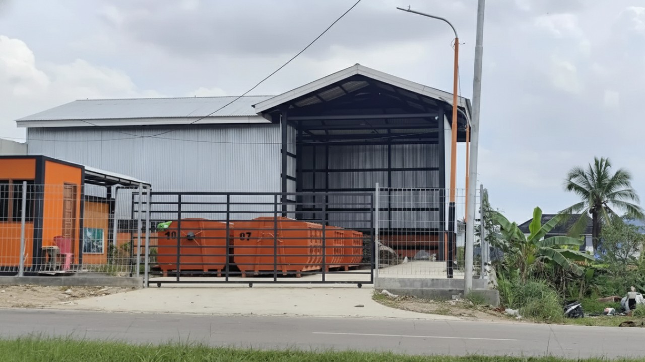 Insinerator komunal Samarinda yang hampir siap beroperasi sebagai bagian pengelolaan sampah kota.