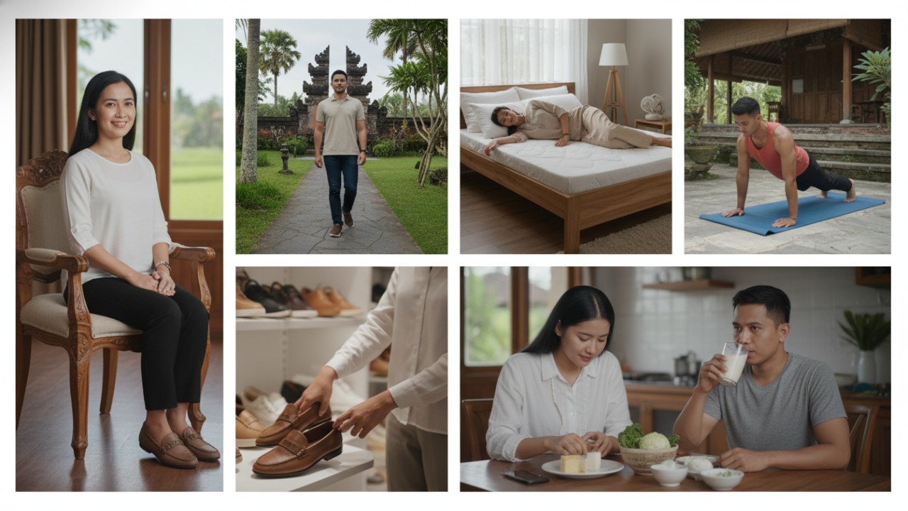 peran olahraga, sepatu, dan nutrisi bagi postur