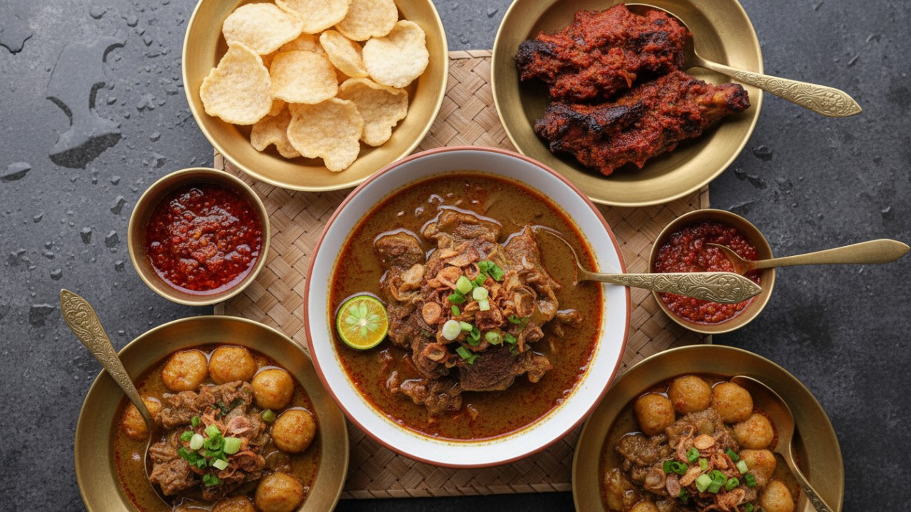 Sajian kuliner khas Sulawesi yang merepresentasikan identitas rasa daerah.
