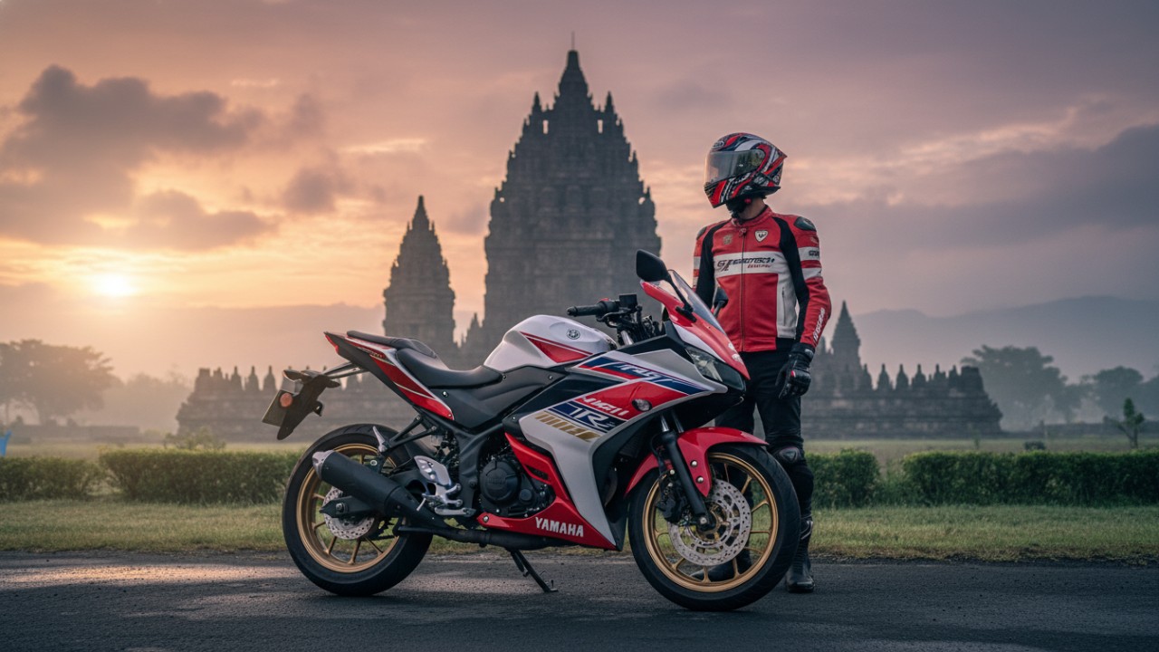 Yamaha R25 edisi 70 tahun membawa identitas sport global.