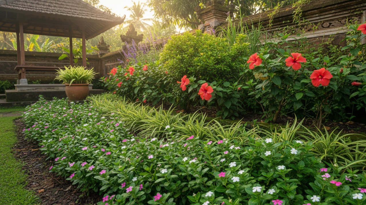 Teknik layering tanaman menciptakan kebun rumah efisien dan rapi.