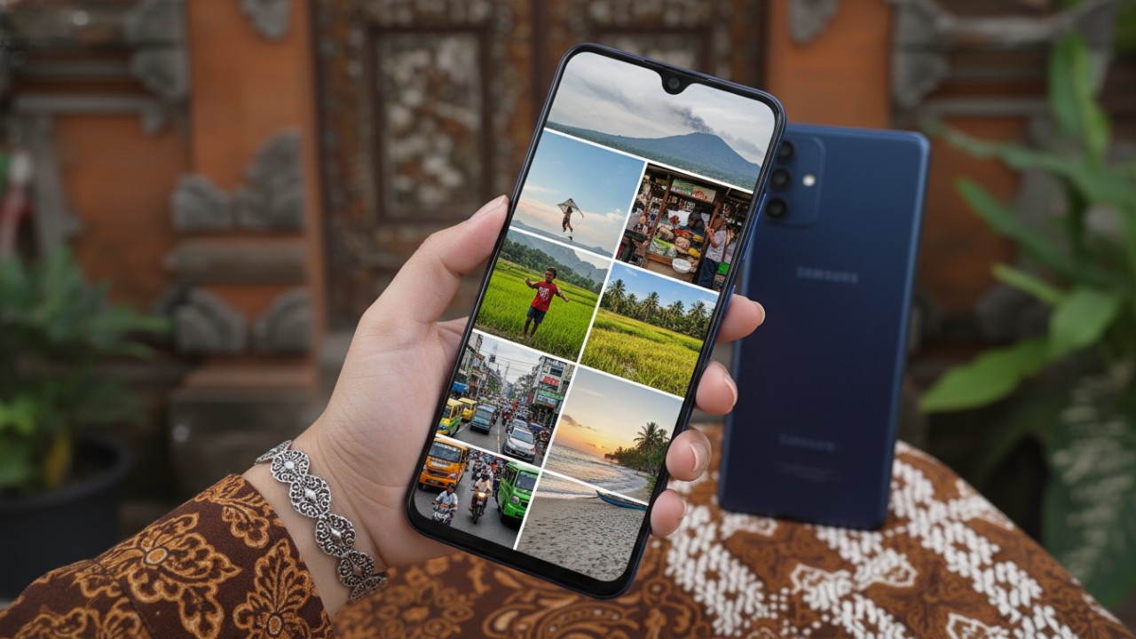 Samsung A15 menampilkan hasil foto stabil untuk aktivitas harian.