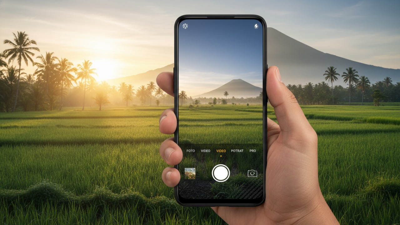 Oppo A60 dengan antarmuka kamera intuitif untuk pengguna pemula.