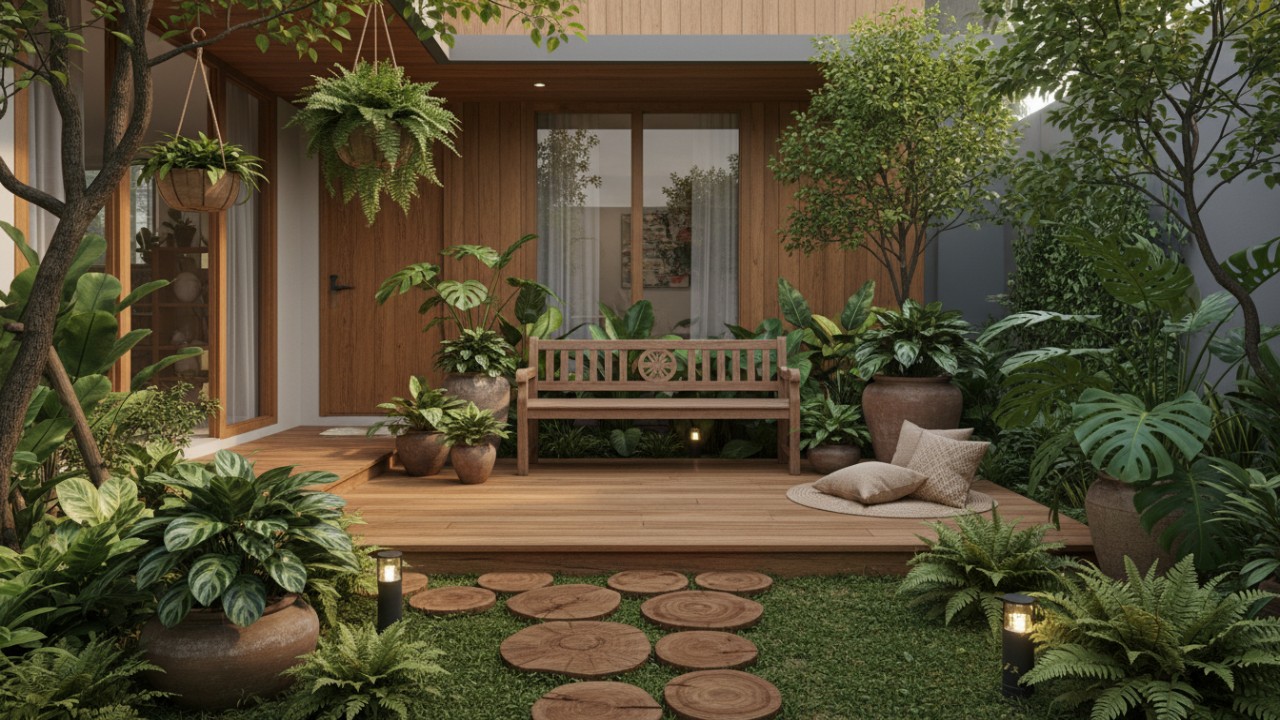 kebun rumah yang estetik