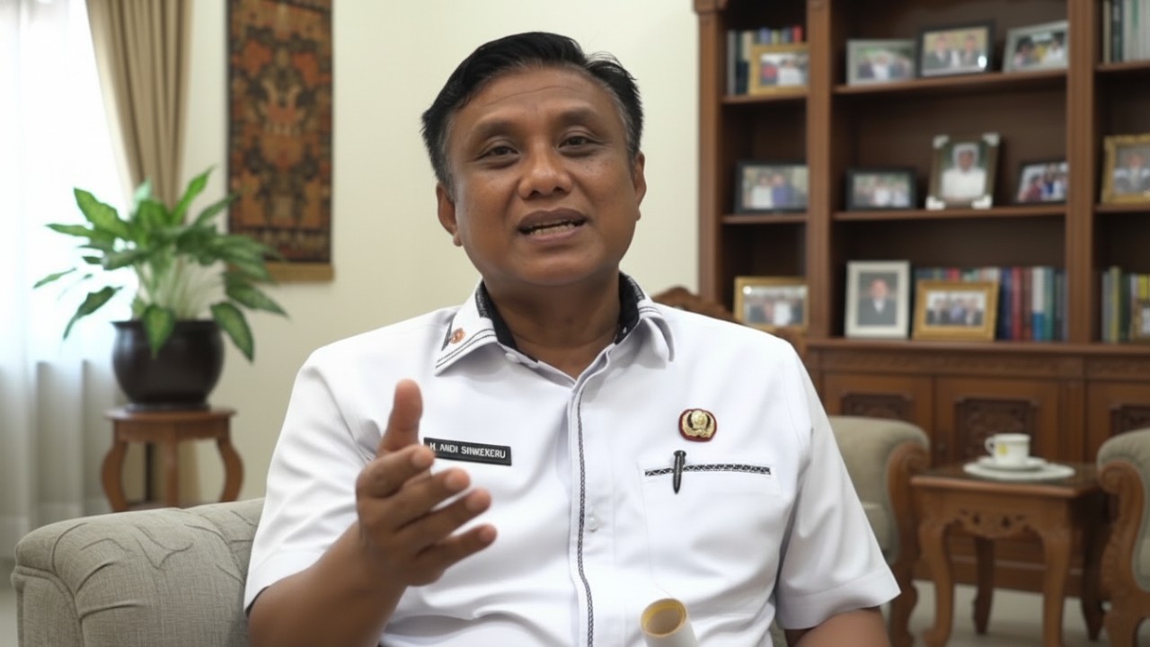 Kepala Dinas Pendidikan, Pemuda, dan Olahraga PPU, Andi Singkerru. Penghematan Anggaran PPU Tetap Mengarah ke Prioritas Pendidikan