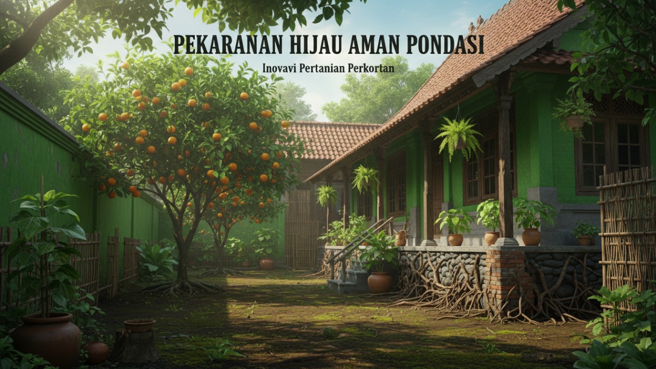 menanam pohon yang kuat buat pondasi depan rumah
