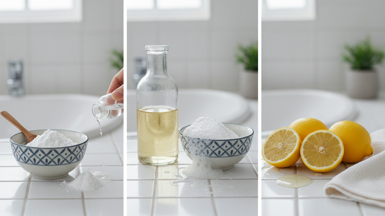 bahan alami membersihkan kerak lantai