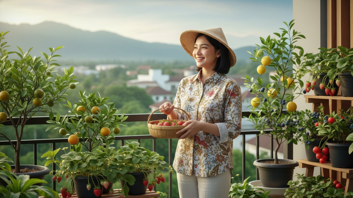 Panen Buah dari Balkon rumah