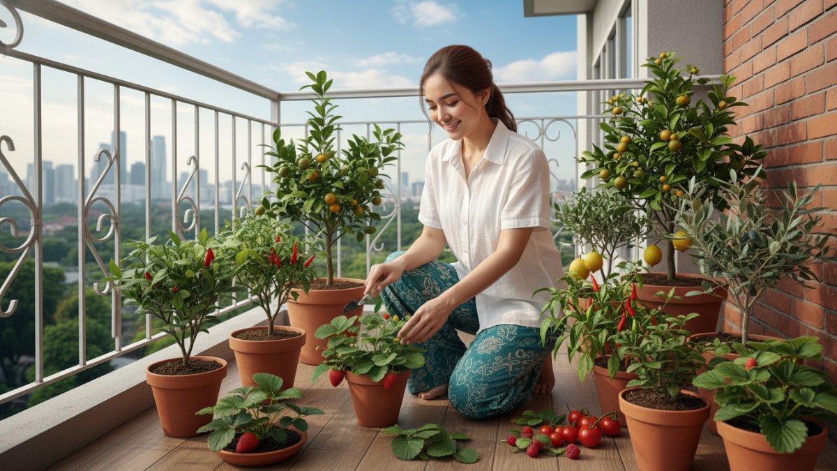 Menata Balkon agar Estetis Sekaligus Produktif Sepanjang Tahun