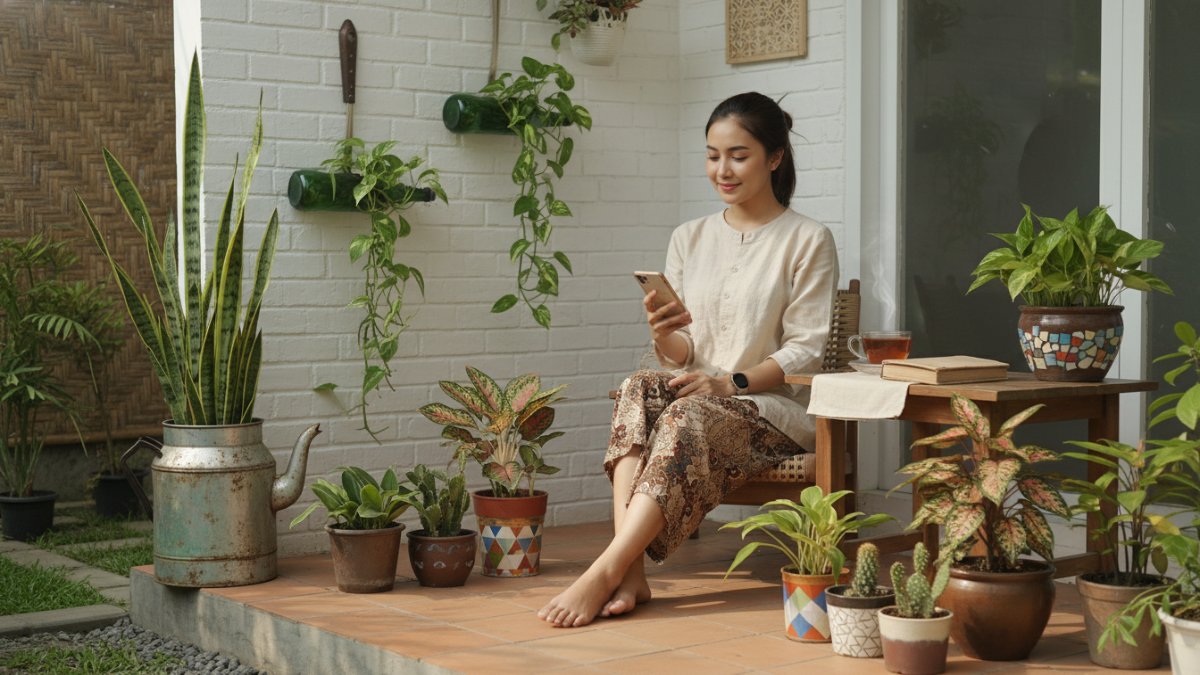 Barang bekas jadi Pot tanaman hias yang estetik