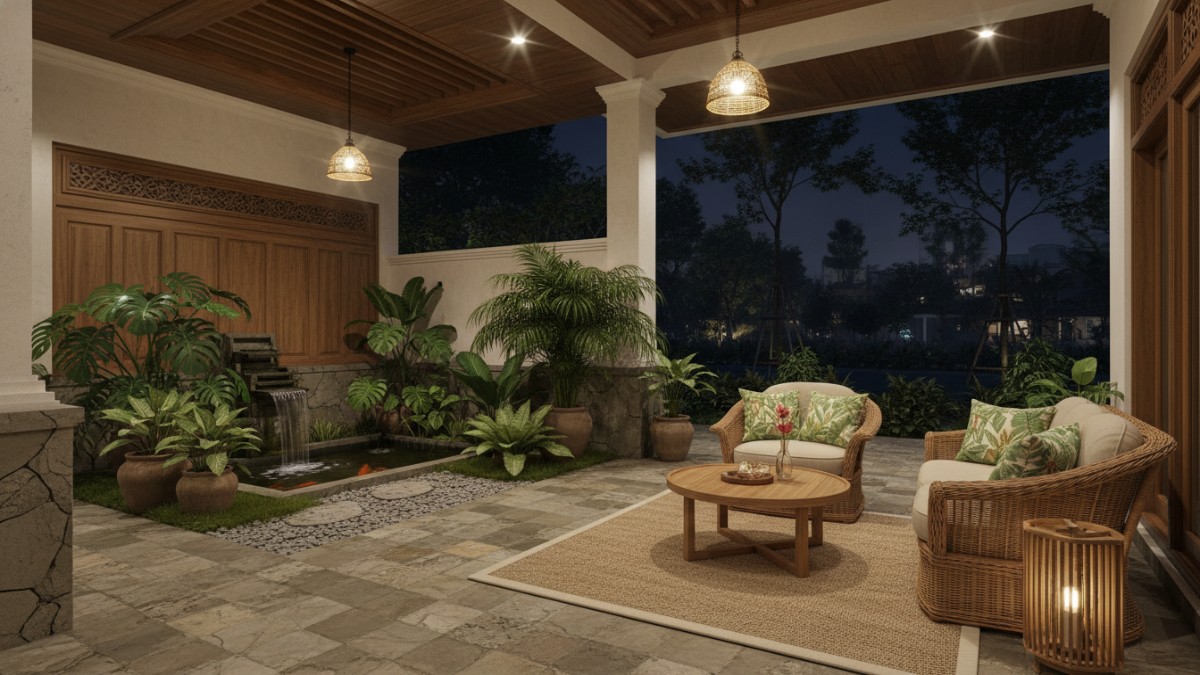 teras rumah yang simpel tapi bikin nyaman